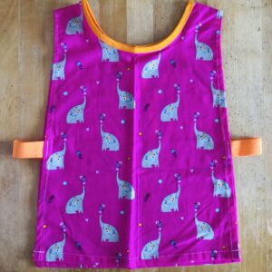 Tablier Maternelle avec Élastiques - Maman Cactus Facile à Enfiler