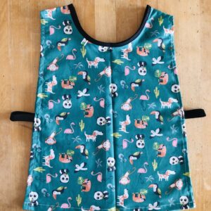 Tablier Maternelle avec Élastiques - Maman Cactus Facile à Enfiler